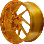 15-19inch 4X100 5X112 5X130 Alloy Wheel Golden Rim - Image 3