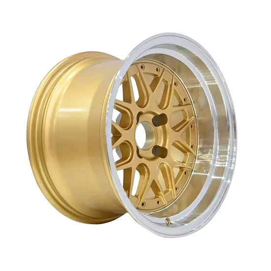 15inch 4*100*108 Top Sale Gold Rim Wheel for Passenger Aftermarket Car