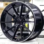 16 17 Inch 5X114.3 Black Alloys Aluminum Rays CE28 Rims Wheels - Image 2