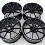 16 17 Inch 5X114.3 Black Alloys Aluminum Rays CE28 Rims Wheels