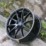 16 17 Inch 5X114.3 Black Alloys Aluminum Rays CE28 Rims Wheels - Image 3