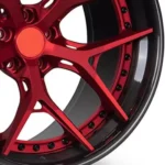 2 Piece Forged Wheels 18 19 20 21 22 23 24 26 Inch 5X112 Cool Red Aluminum T6061 Customized Alloy Car Wheels - Image 2