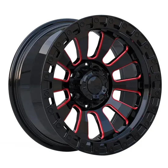 20" Elegance Red Black Chrome Aluminum Car Alloy Wheel Rims