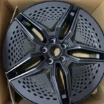 2024 New Custom Forged Wheels 19*9.5 PCD5*114.3 Gloss Black Rims - Image 3