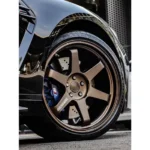 4 5 Te37 Style Aluminum Alloy Car Wheel Rim Black Bronze Silver