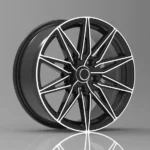 17'' Alloy Wheel Rims Oy17203 5 Holes 8X100/114.3 PCD Black Machined