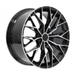 17'' Alloy Wheel Rims Oy17203 5 Holes 8X100/114.3 PCD Black Machined - Image 3