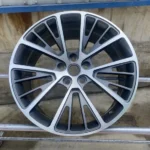 5 Holes Alloy Car Wheel Gunmetal Gray Silver Rims - Image 2