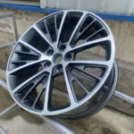 5 Holes Alloy Car Wheel Gunmetal Gray Silver Rims - Image 3
