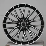 5 Holes Aluminum Alloy Black Machined Sedan Car Wheel - Image 2