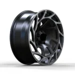 5 Holes Black Silver Machined Forged Car Wheel
