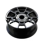 5 Holes Black Silver Machined Forged Car Wheel - Image 3