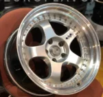 5 Holes Gold Rivet 18-19 Inch Black Machined Aluminum Car Wheels - Image 4