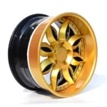 5 Holes Golden Finished Car Wheel High Performance Forged Aluminum Alloy Car Wheel
