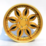 5 Holes Golden Finished Car Wheel High Performance Forged Aluminum Alloy Car Wheel - Image 4