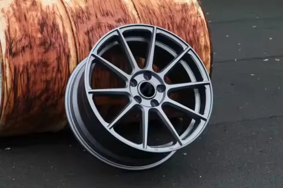 5 Holes Black Rim Multiple Spokes Alloy Wheel