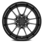 6 Holes Multi Spokes Deep Concave Customized Forged Black Painting Silver Lip Aluminum Alloy Wheel Rims - Image 2