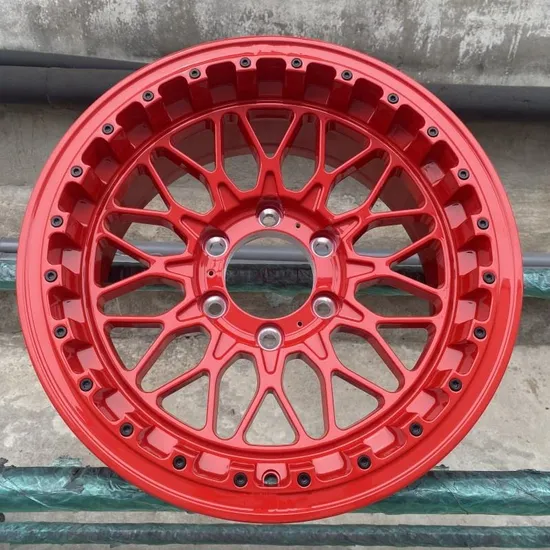 6 Holes Red Aluminum Alloy Off-Road SUV Wheel Rims