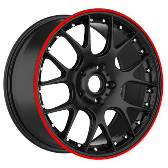 6X135/6X5.5/6X139.7 Black Milled with Red Tint Car Wheel OEM ODM Double Color Wheel Factory Manufacture