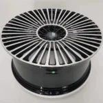 A356 Aluminum Alloy 6 Holes Black Machined Car Wheel Rim