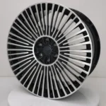 A356 Aluminum Alloy 6 Holes Black Machined Car Wheel Rim - Image 3