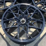 A356 Aluminum Alloy 5 Holes Black Car Wheel Rim - Image 2