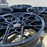 A356 Aluminum Alloy 5 Holes Black Car Wheel Rim