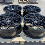 A356 Aluminum Alloy 5 Holes Black Car Wheel Rim - Image 4
