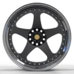 18 Inch 5*120/114.3 Black Polished Passenger Car Alloy Rims - Image 2