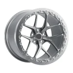 Forged Alloy Car Rim Wheels Gloss Black Polished Chrome - Image 2