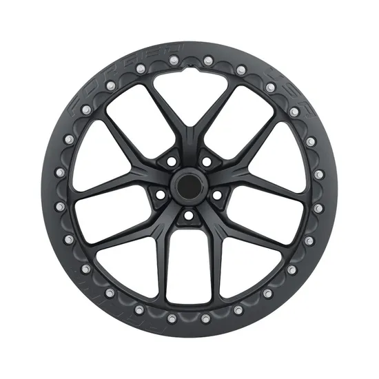 Forged 5 Hole Gold Chrome Alloy Car Rims Wholesale