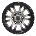 Alloy Wheels 15inch Car 5/6holes Black Aluminum Cold Multi-Spoke 4X4 SUV Wholesale Cast Rims - Image 2