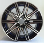 15inch Black Machine Face Alloy Wheel Hub for Car - Image 2