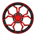 Red Personalized Aluminum Alloy Car Wheels - Image 2
