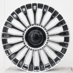 Beautiful 5 Holes 20 Inch Flow Formed Black Machined Car Wheel - Image 4