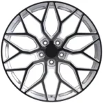 17in Forged Black Alloy Wheels Red Center 4X4 Steel Rims - Image 4