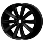 Black Matte 5-Hole Aluminum Alloy Replica Car Wheel Rims - Image 2
