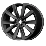 Black Matte 5-Hole Aluminum Alloy Replica Car Wheel Rims