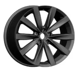 Black Matte 5-Hole Aluminum Alloy Replica Car Wheel Rims - Image 3
