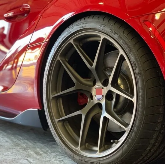 5 Holes Golden Wheel Alloy Car Wheel Rims Concave