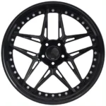 Black Thin Spokes Racing Aluminum Alloy Wheel Rims - Image 2