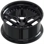 Black Thin Spokes Racing Aluminum Alloy Wheel Rims - Image 3