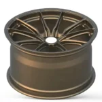 5 Hole Brushed Bronze Polished Lip Forged Car Alloy Wheel Rim - Image 3