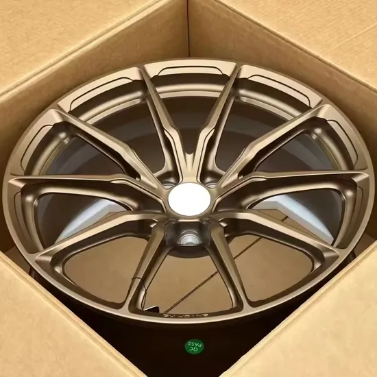 5 Hole Brushed Bronze Polished Lip Forged Car Alloy Wheel Rim