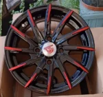 Car Rim Alloy Wheel Red Auto Part - Image 3