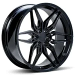Classic Car Accessories Black Lightweight Alloy Wheel Rims Casting Forged Flow Forming Aluminum Alloy Wheel - Image 2