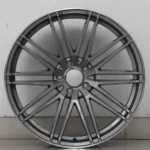 Classical Design 5 Holes Hyper Black Silver Aluminum Alloy Car Wheel - Image 2