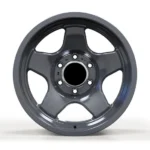 Concave 5 Spokes Grey Machine Face Aluminum Wheels Rims - Image 2