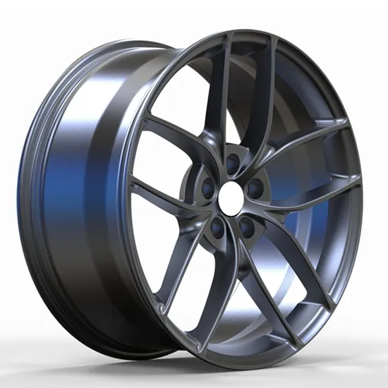 Concave-Design-5-Spokes-Grey-Machine-Face-Full-Painting-Aftermarket-Aluminum-Alloy-Wheels-Rims Concave 5 Spokes Grey Machine Face Aluminum Wheels Rims - Image 1
