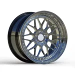 Custom 5X120 2-Piece Forged Red Center Polished Barrel Concave Alloy Wheels Rims